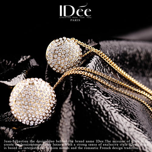 法式閃耀，時尚點睛——Idée藝術飾品滿鉆多層項鏈
